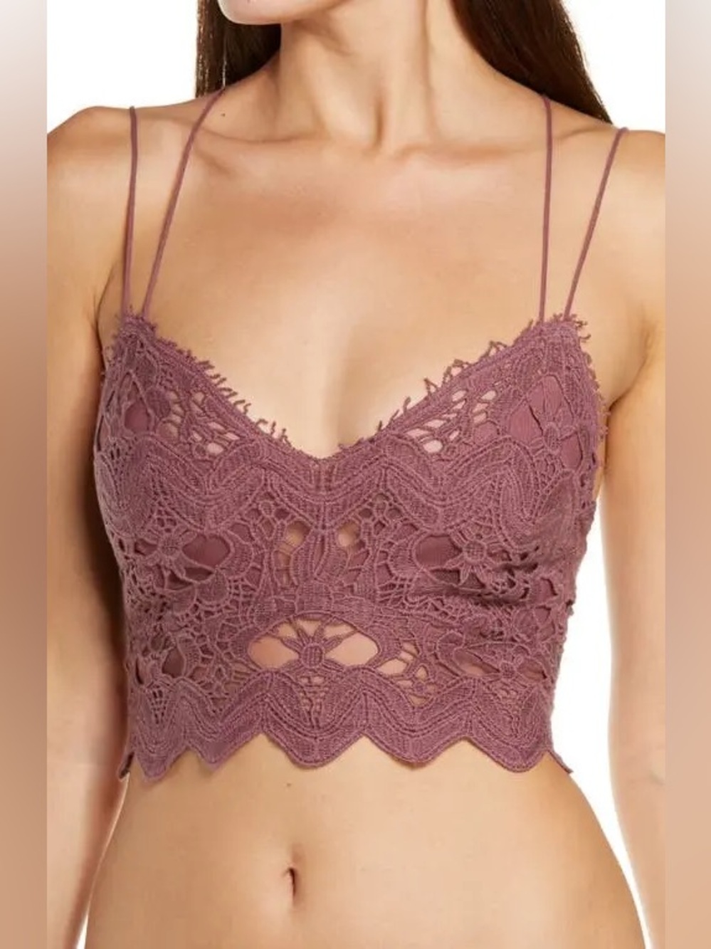 Free People Women's  Intimately Fp Ilektra Lace Bralette Size Small